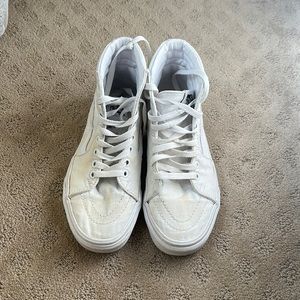 Vans High top white sneakers